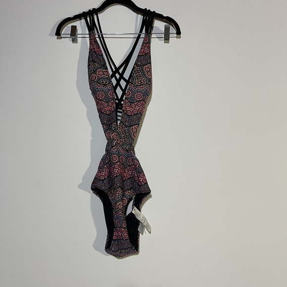 Abercrombie & Fitch Swimsuit Womens Small Strappy Cut Out‎ One Piece - Picture 1 of 6